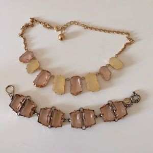 New Jcrew jewel gem necklace and bracelet